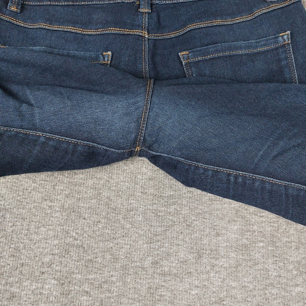 D. JEANS WOMENS BLUE DARK WASH SKINNY SOFT CASUAL SYRETCH DENIM PANTS SIZE 10 - Picture 8 of 9